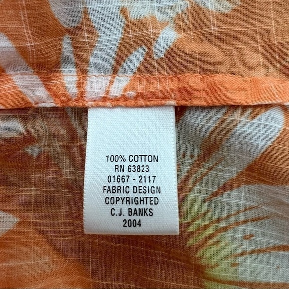 CJ BANKS Women’s Button Blouse Sz 3X Multi Color Floral Print 3/4 Sleeves - Picture 6 of 10